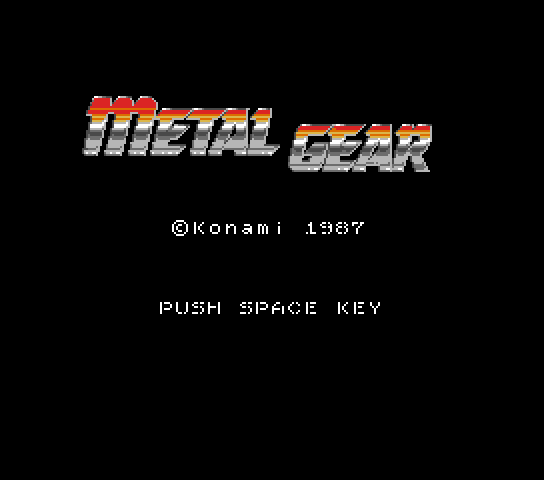 Metal Gear 1 (english translation) Title Screen